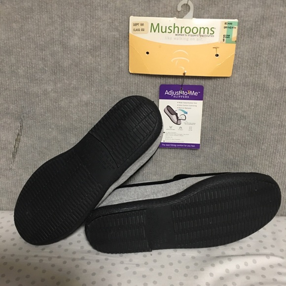 ADJUST TO ME Slippers like walking on air Hook & loop closure gray black… - Picture 8 of 9